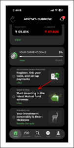 Click on 'Invest in NFOs' tab on the home page