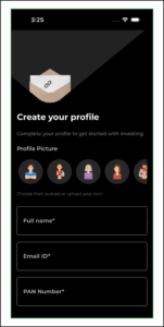 Create a profile for yourself or your family in the rabbit invest app